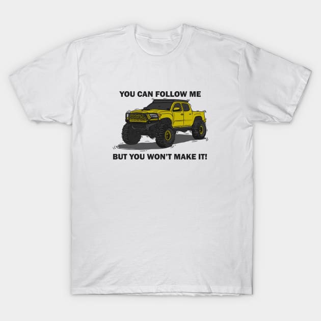 Toyota 4Runner Monster - Yellow T-Shirt by 4x4 Sketch